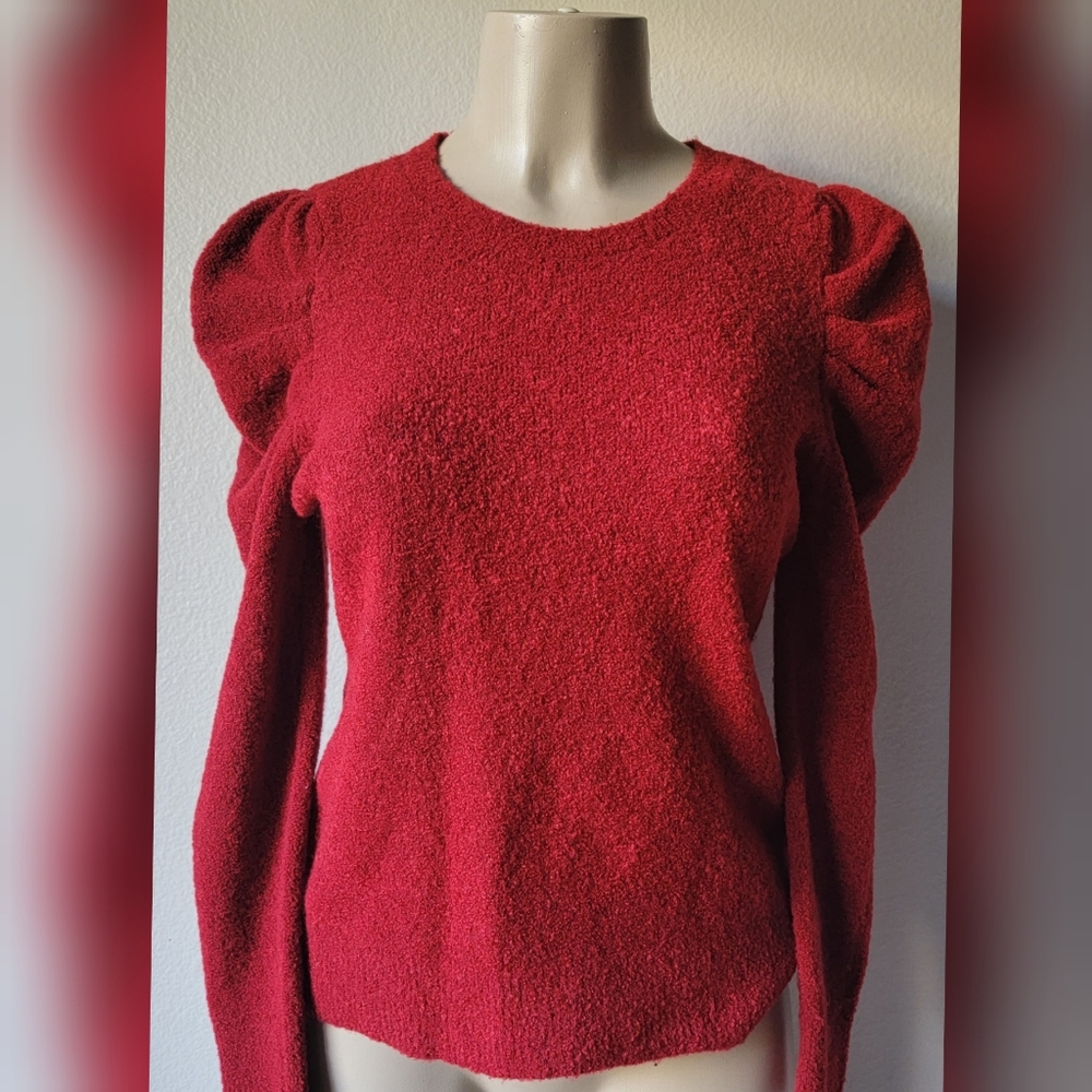 International Concepts faux puff shoulder sweater